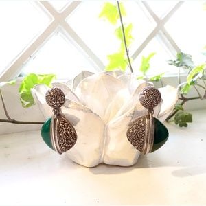 Vintage Sterling Silver & Marcasite Earrings